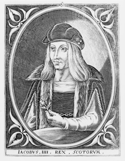 Retrato de James IV da Escócia (1473-1513) de English School